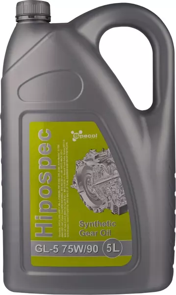 SPECOL HIPOSPEC SYNTHETIC GL-5 OLEJ PRZEKŁADNIOWY 75W90 5L 