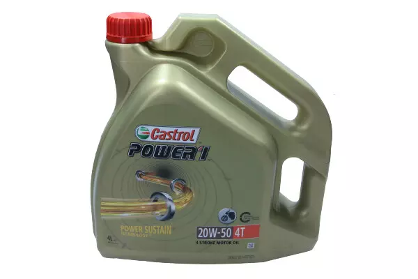 CASTROL POWER 1 4T 20W50 API SJ JASO MA2 4L 