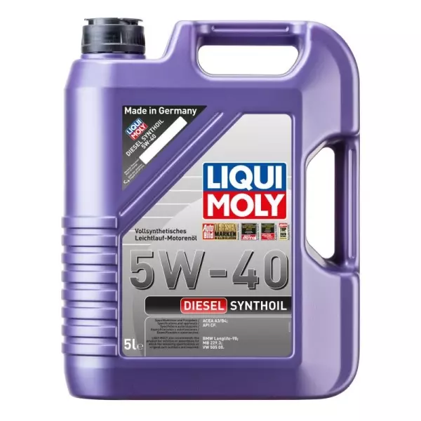 LIQUI MOLY DIESEL SYNTHOIL 5W40 CF ACEA B4 6L 