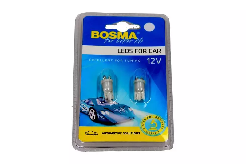 BOSMA ŻARÓWKI LED W5W 12V 3XLED T10 BIAŁE 2SZT