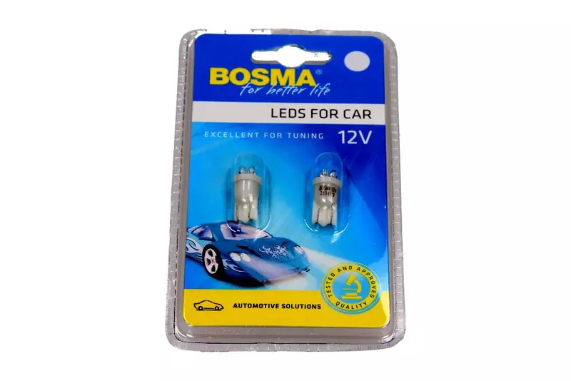 BOSMA ŻARÓWKI LED 12V 4XLED T10 BIAŁE 2SZT