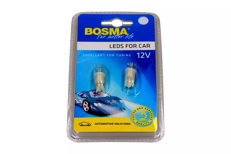 BOSMA ŻARÓWKI LED 12V 1XLED T10 BIAŁE 2SZT