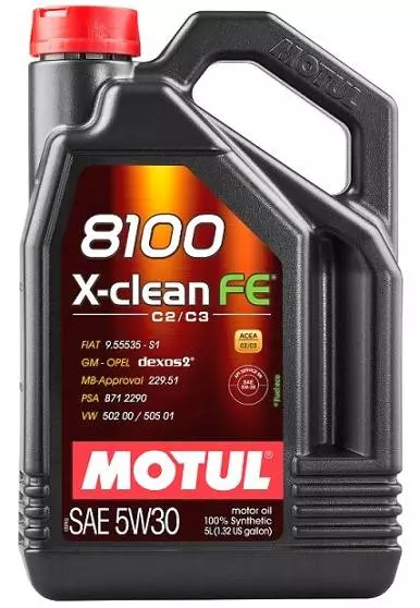 MOTUL 8100 X-CLEAN FE 5W30 DEXOS2 FIAT PSA VW 5L 