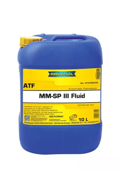 RAVENOL ATF MM SP-III MITSUBISHI HYUNDAI KIA 10L 