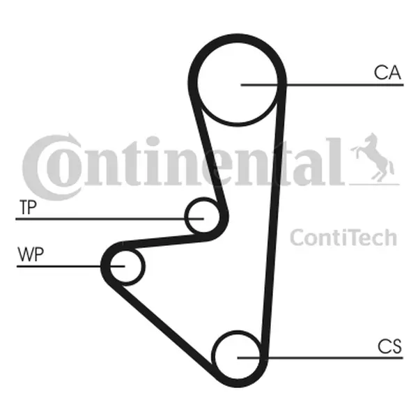 CONTINENTAL CTAM ZESTAW ROZRZĄD+POMPA CT1067WP1 