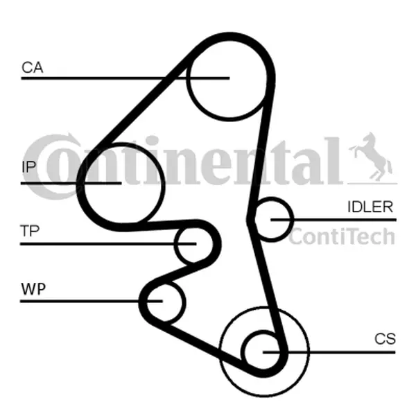 CONTINENTAL CTAM PASEK ROZRZĄDU CT1162 