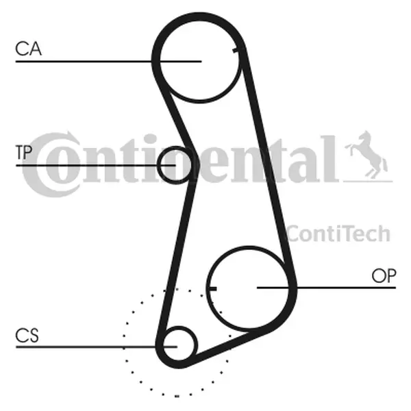 CONTI ROZRZĄD AUDI 80 B3 B4 100 C2 C3 1.6 1.8 2.0 