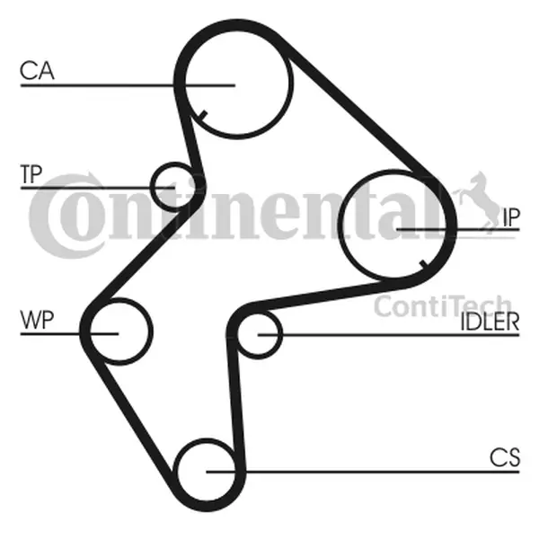 CONTINENTAL CTAM ZESTAW ROZRZĄDU CT772WP1