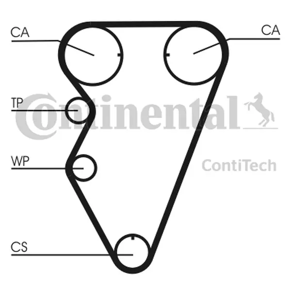 CONTINENTAL CTAM ZESTAW ROZRZĄD+POMPA CT974WP1 