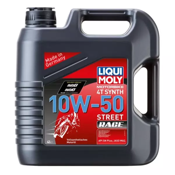 LIQUI MOLY MOTORBIKE 4T SYNTH 10W50 RACE 1686 4L 