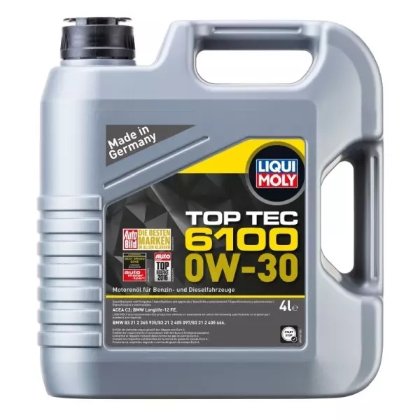 LIQUI MOLY TOP TEC 6100 0W30 C2 BMW LL-12 FE 9L 