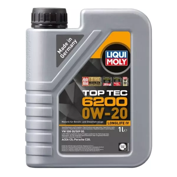 LIQUI MOLY TOP TEC 6200 0W20 VW 508.00/509.00 1L 