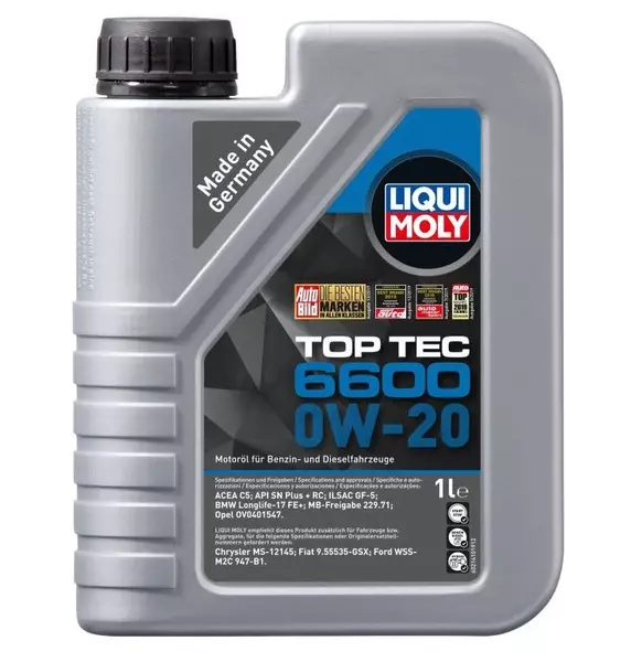 LIQUI MOLY TOP TEC 6600 0W20 C5 API SN PLUS RC 1L 