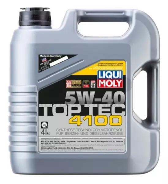 LIQUI MOLY TOP TEC 4100 5W40 C3 SN/CF 2195 4L 