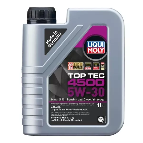 LIQUI MOLY TOP TEC 4500 5W30 C1 FORD 934B 6L 