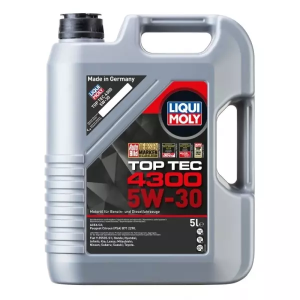 LIQUI MOLY TOP TEC 4300 5W30 SYNTHETIC 6L 