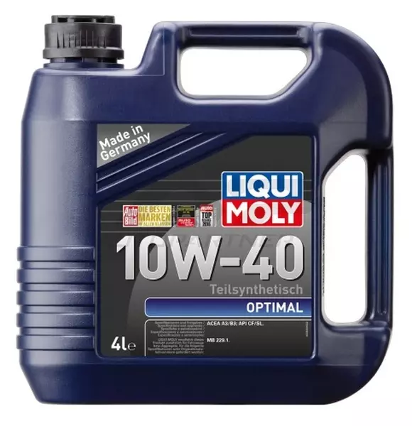 LIQUI MOLY OPTIMAL 10W40 A3/B4 SL/CF 3930 4L 