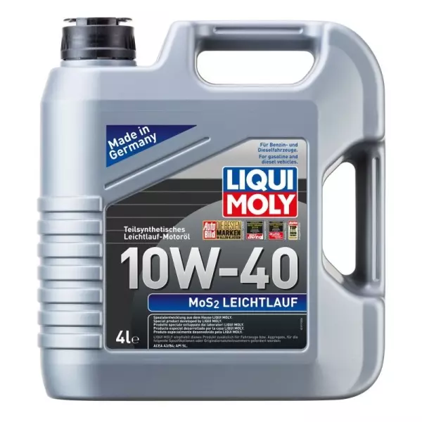 LIQUI MOLY MOS2 LEICHTLAUF SUPER 10W40 6948 4L + ZAWIESZKA 