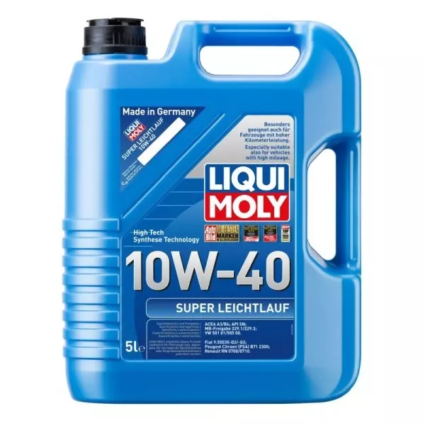 LIQUI MOLY SUPER LEICHTLAUF 10W40 A3/B4 9L 