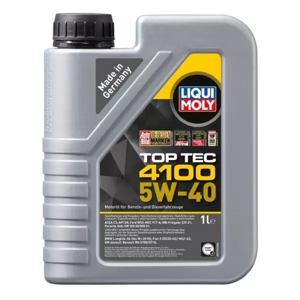 LIQUI MOLY TOP TEC 4100 5W40 C3 SN/CF 8L 