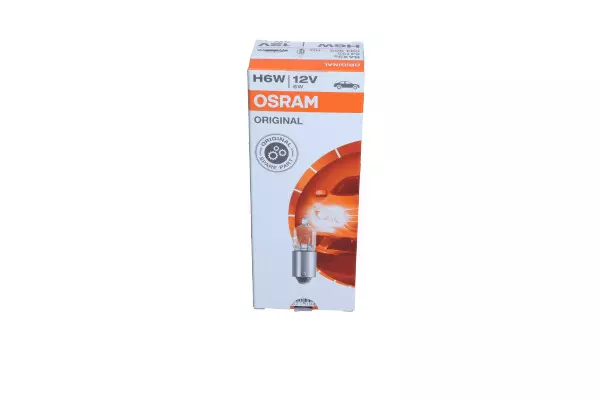 OSRAM ORIGINAL ŻARÓWKA H6W 12V 6W BAX9S 