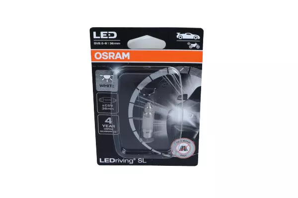 OSRAM LEDRIVING ŻARÓWKA C5W 12V 6000K 36MM 