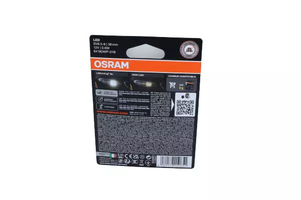 OSRAM LEDRIVING ŻARÓWKA C5W 12V 6000K 36MM 