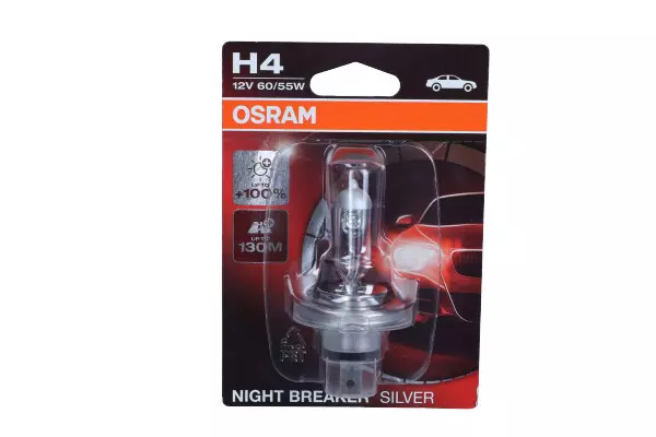 OSRAM NIGHT BREAKER SILVER +100% H4 12V BLISTER 