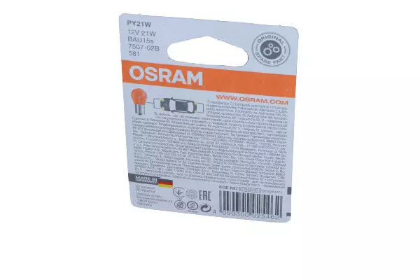 OSRAM ORIGINAL ŻARÓWKI PY21W 12V 21W BAU15S DUO 