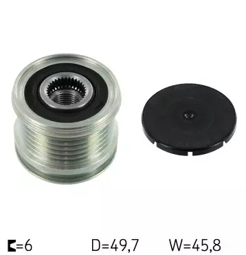 SKF SPRZĘGŁO ALTERNATORA VKM 03810