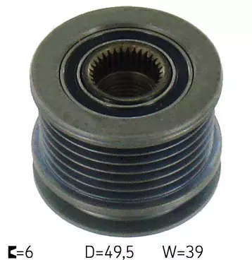 SKF SPRZĘGŁO ALTERNATORA VKM 03828