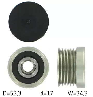 SKF SPRZĘGŁO ALTERNATORA VKM 03872