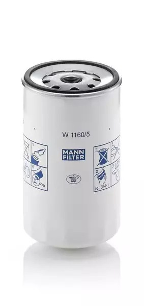 MANN-FILTER FILTR OLEJU W 1160/5 