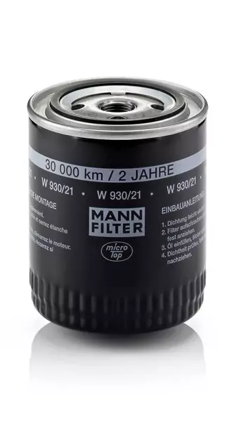 MANN FILTR OLEJU AUDI 80 B4 A4 B5 B6 B7 2.4-3.0 