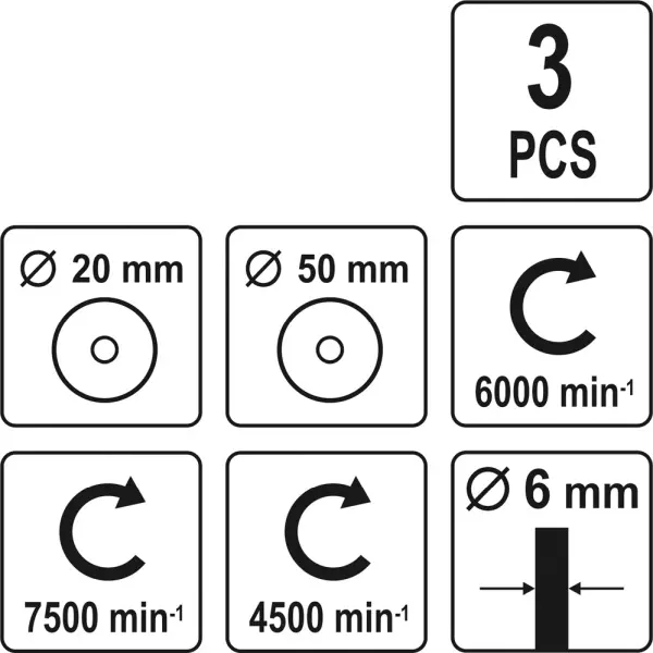 YATO SZCZOTKI DRUCIANE Z TRZPIENIEM ZESTAW YT-4755 