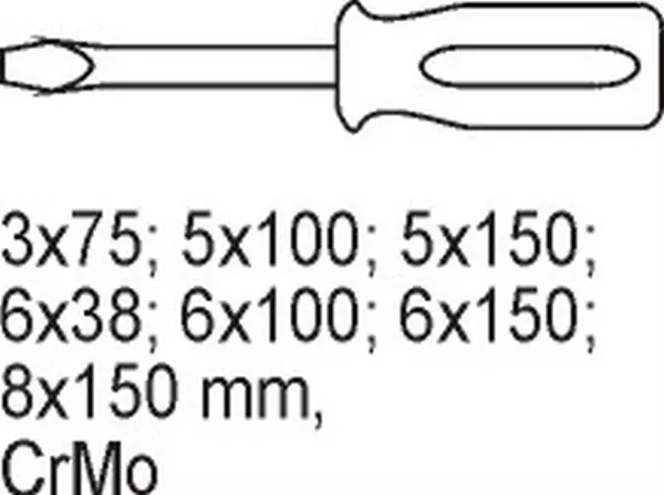 YATO WKŁAD DO SZUFLADY WKRĘTAKI PŁASKIE YT-5535 