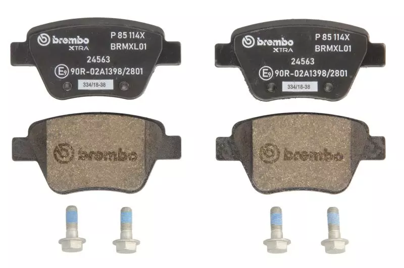 BREMBO Zestaw klocków hamulcowych, hamulce tarczowe P 85 114X