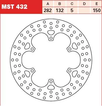 TRW TARCZA HAMULCOWA MST432