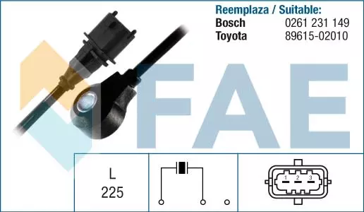 FAE CZUJNIK SPALANIA STUKOWEGO 60115