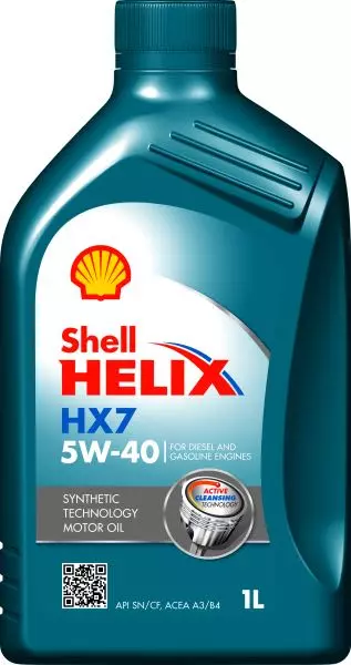 SHELL HELIX HX7 5W40 A3/B4 SN/CF JASO SG+ 1L