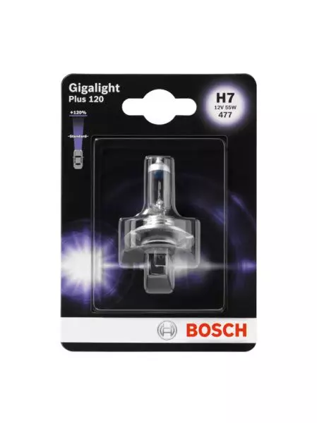 BOSCH ŻARÓWKA H7 GIGALIGHT +120% 12V 55W BLISTER