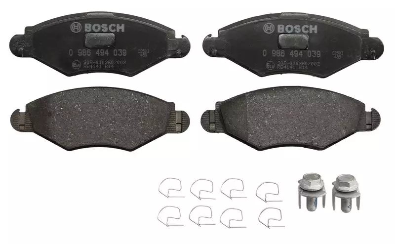 BOSCH Klocki przód PEUGEOT 206 1.1 1.4 1.9