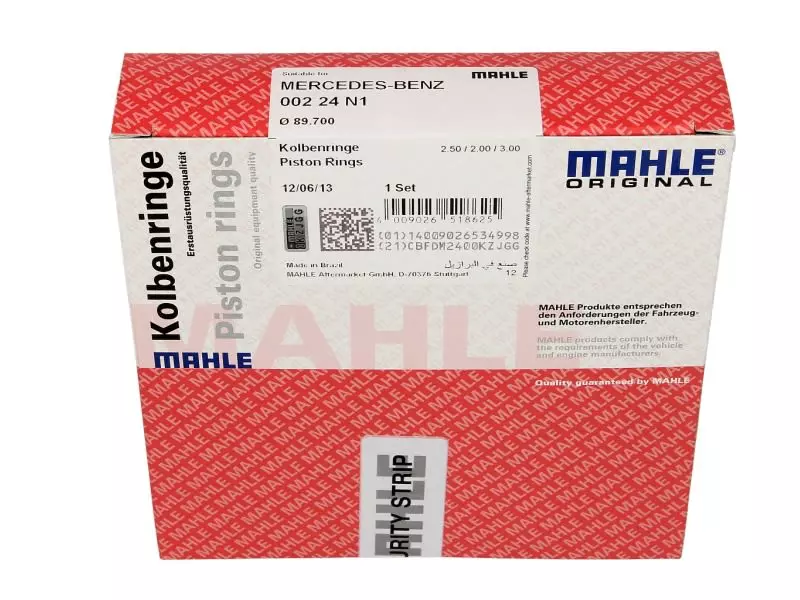 MAHLE PIERŚCIENIE TŁOKOWE 002 24 N1