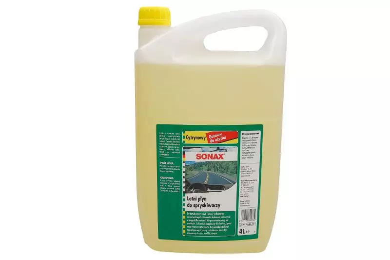 SONAX CYTRYNOWY LETNI PŁYN DO SPRYSKIWACZY 4L