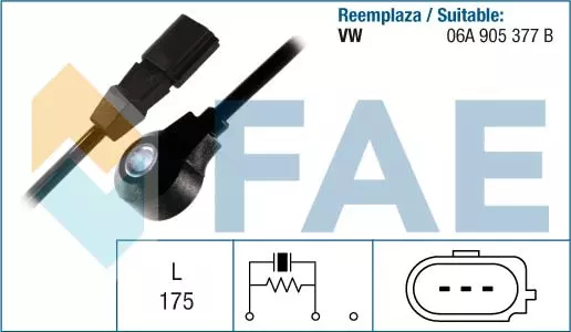 FAE CZUJNIK SPALANIA STUKOWEGO 60125