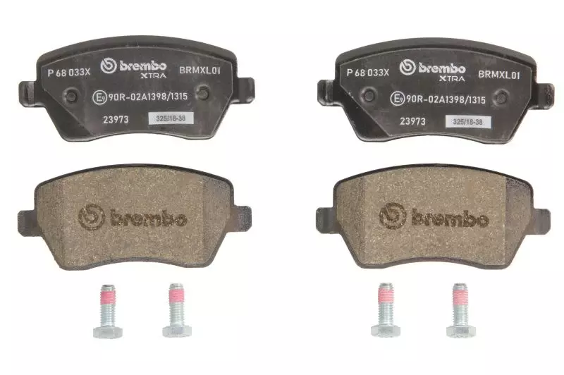 BREMBO Zestaw klocków hamulcowych, hamulce tarczowe P 68 033X