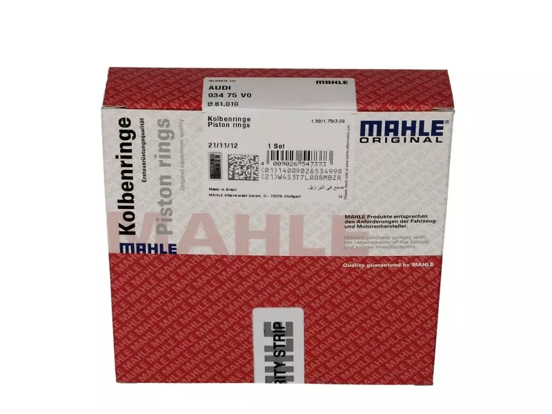 MAHLE PIERŚCIENIE TŁOKOWE  034 75 V0