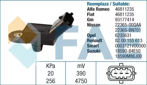 FAE CZUJNIK PODCIŚNIENIA 15019