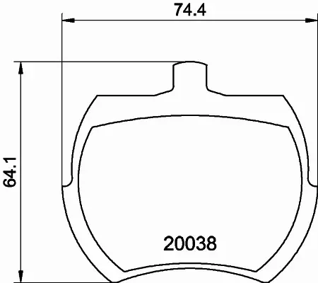 HELLA PAGID KLOCKI HAMULCOWE 8DB 355 007-081 