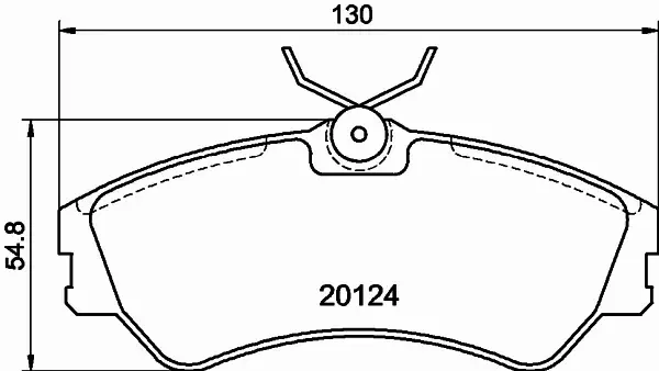 HELLA PAGID KLOCKI HAMULCOWE 8DB 355 017-881 